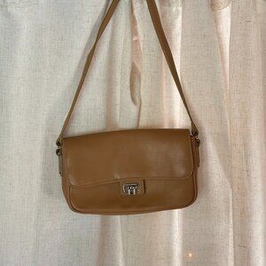 Liz Claiborne Tan Leather Shoulder Bag – Vintage Y2K